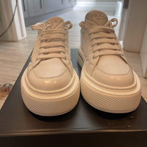 Prada Sneakers only worn 3 times. Comes with box dust bag and authenticity card. - Picture 5 of 7